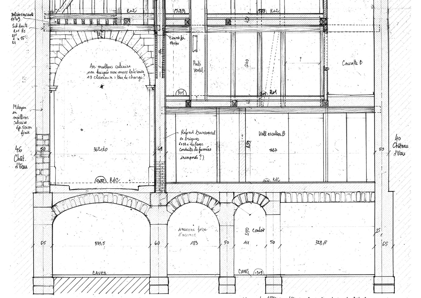 42RDCE – Coupe longitudinale Bât B TER 2